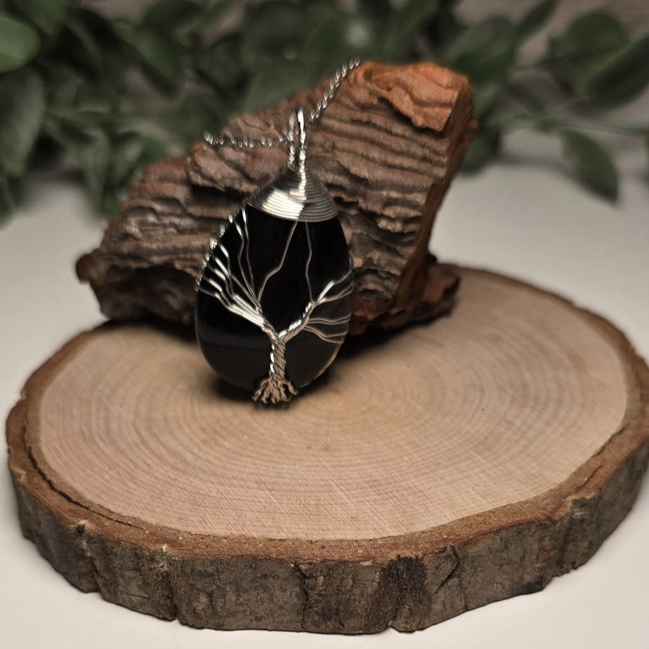 Collar de piedra Onix