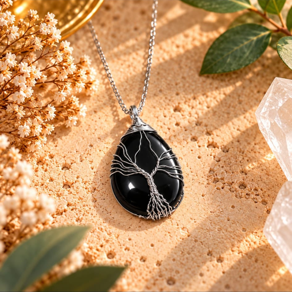 Collar de piedra Onix