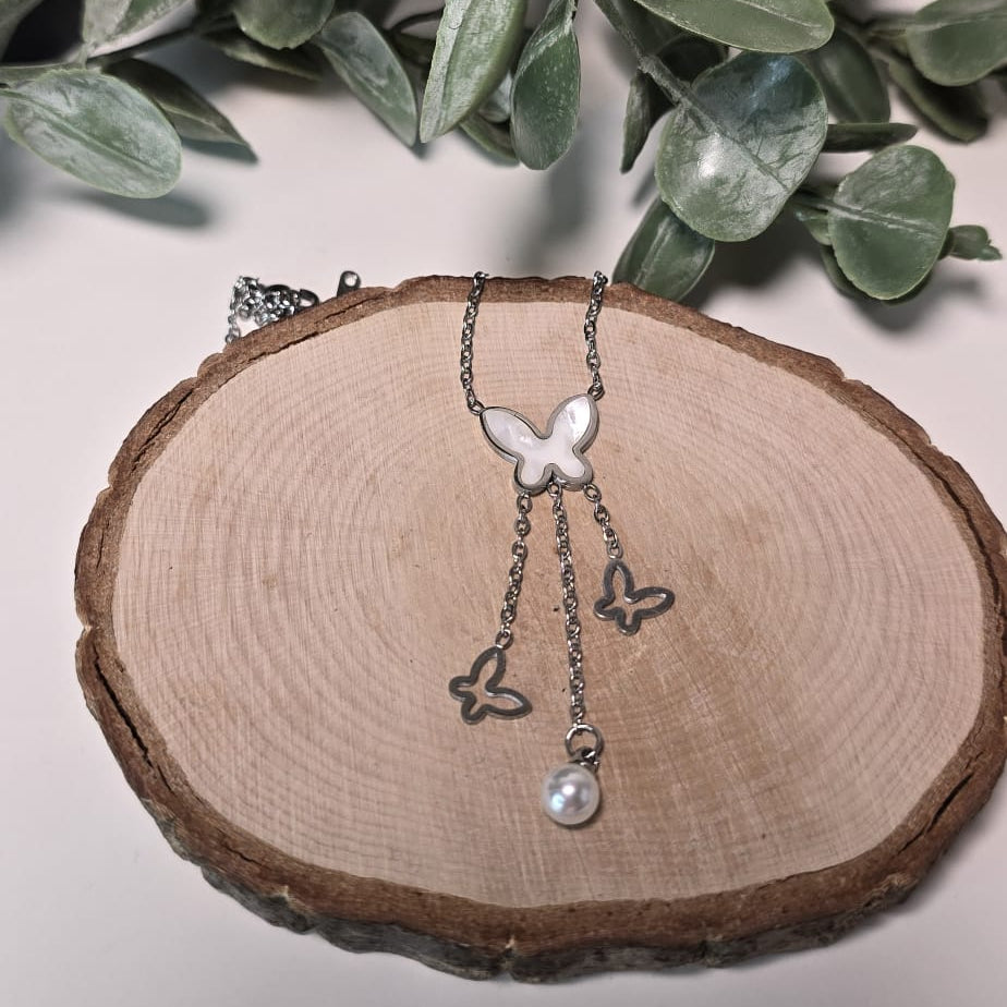 Collar de Mariposa con Nácar