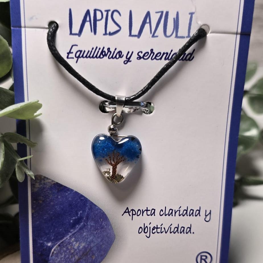 Collar Corazon Lapislázuli