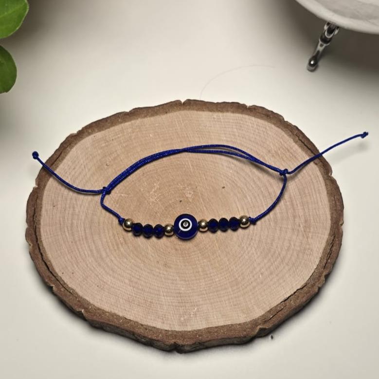 Pulsera de hilo azul