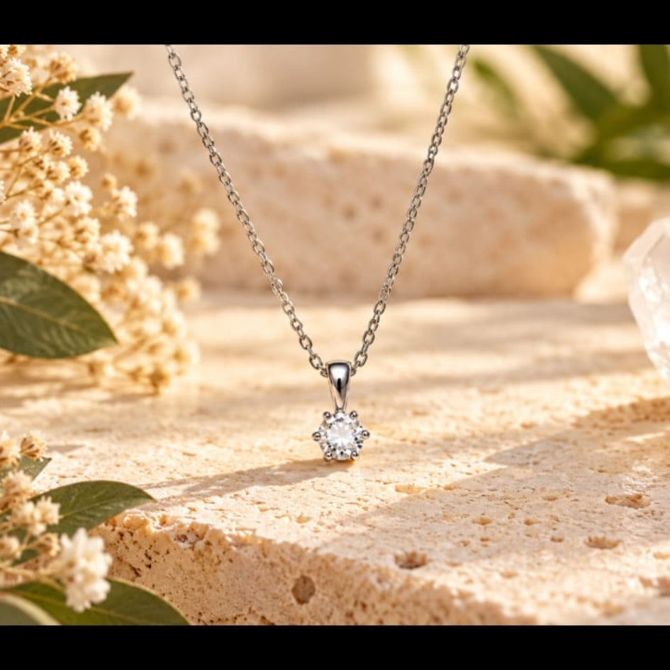 Collar con cristal de Cuarzo