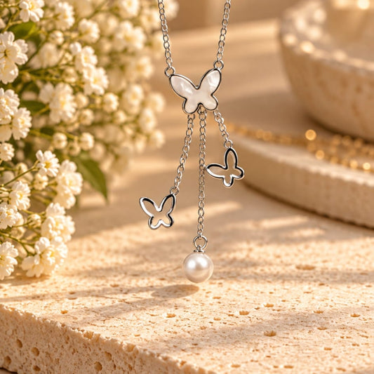 Collar de Mariposa con Nácar
