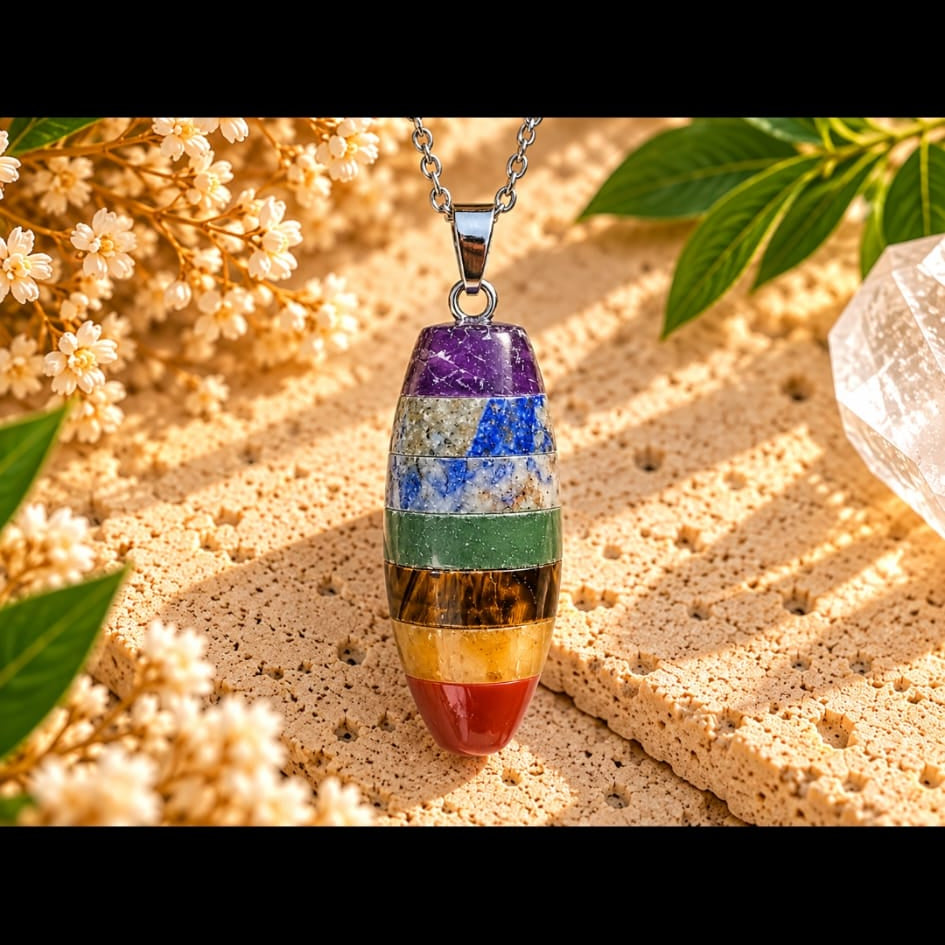 COLLAR DE MINERALES 7 CHAKRAS