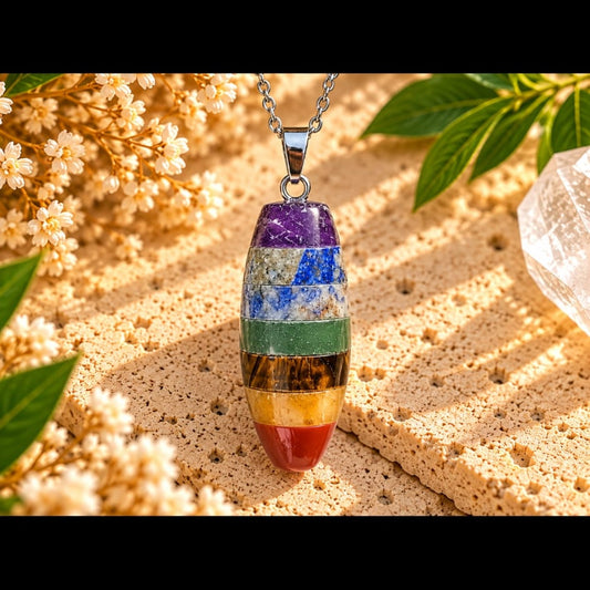 COLLAR DE MINERALES 7 CHAKRAS