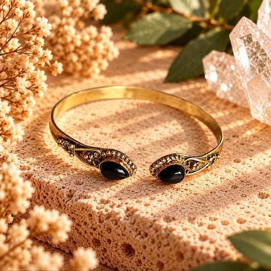 Pulsera"Brazalete obsidiana"
