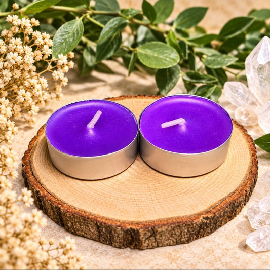 Vela de te color  morado