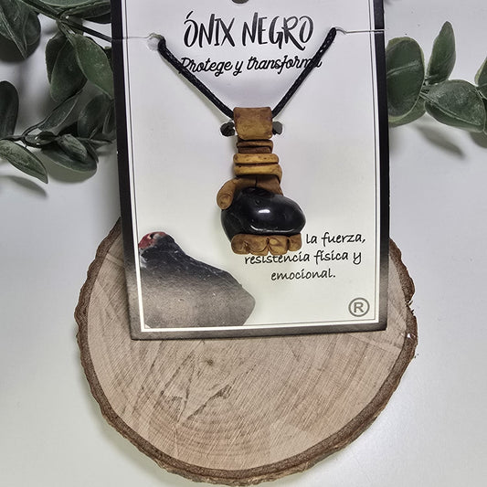 COLGANTE ONIX NEGRO