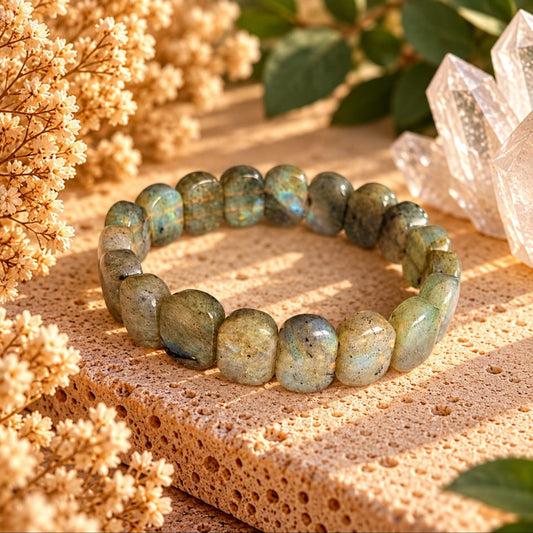 Pulsera de "Labradorita Tafetada"