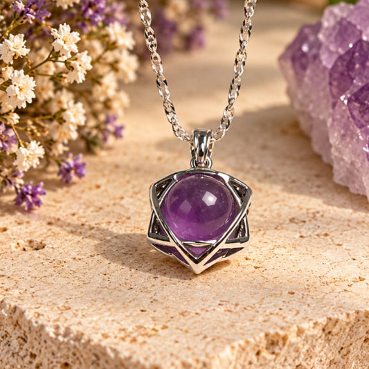 Collar de  estrella Amatista