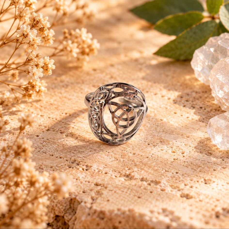 Anillo  "NUDO MISTICO CELTA"