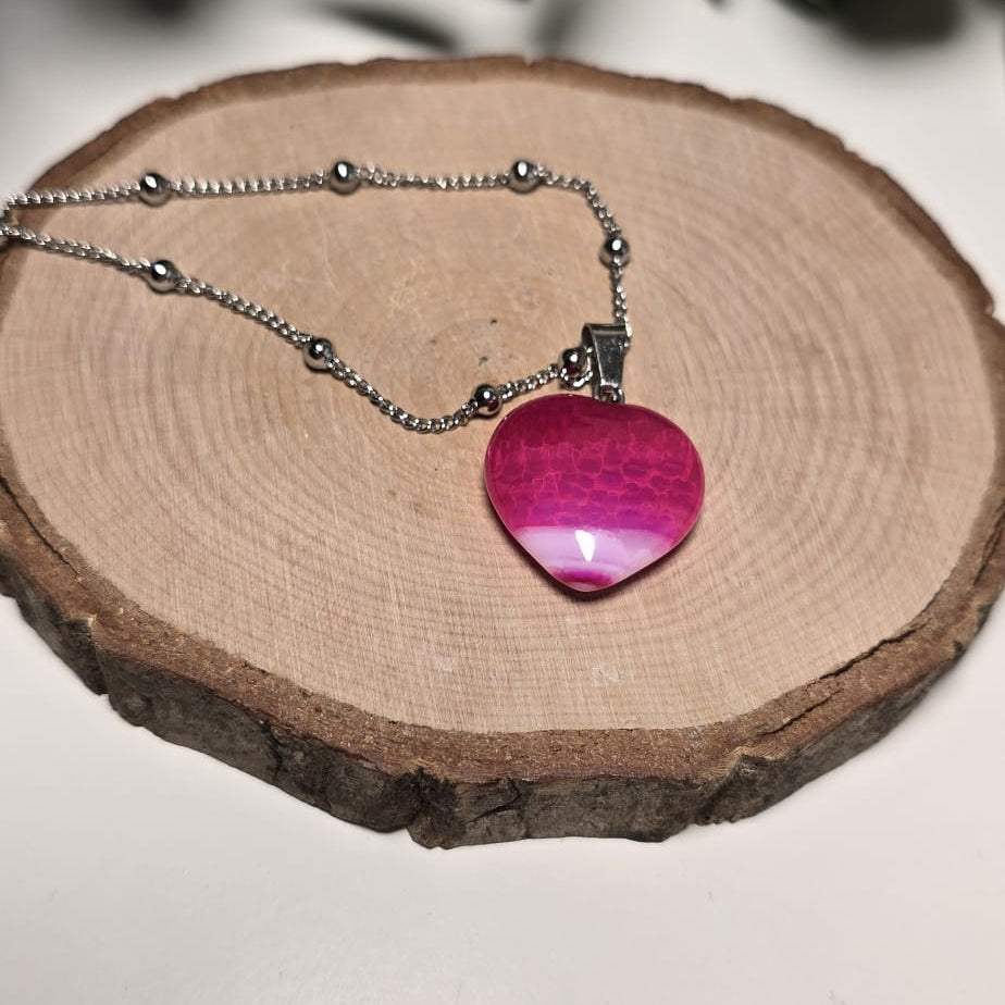 Collar Corazon Agata