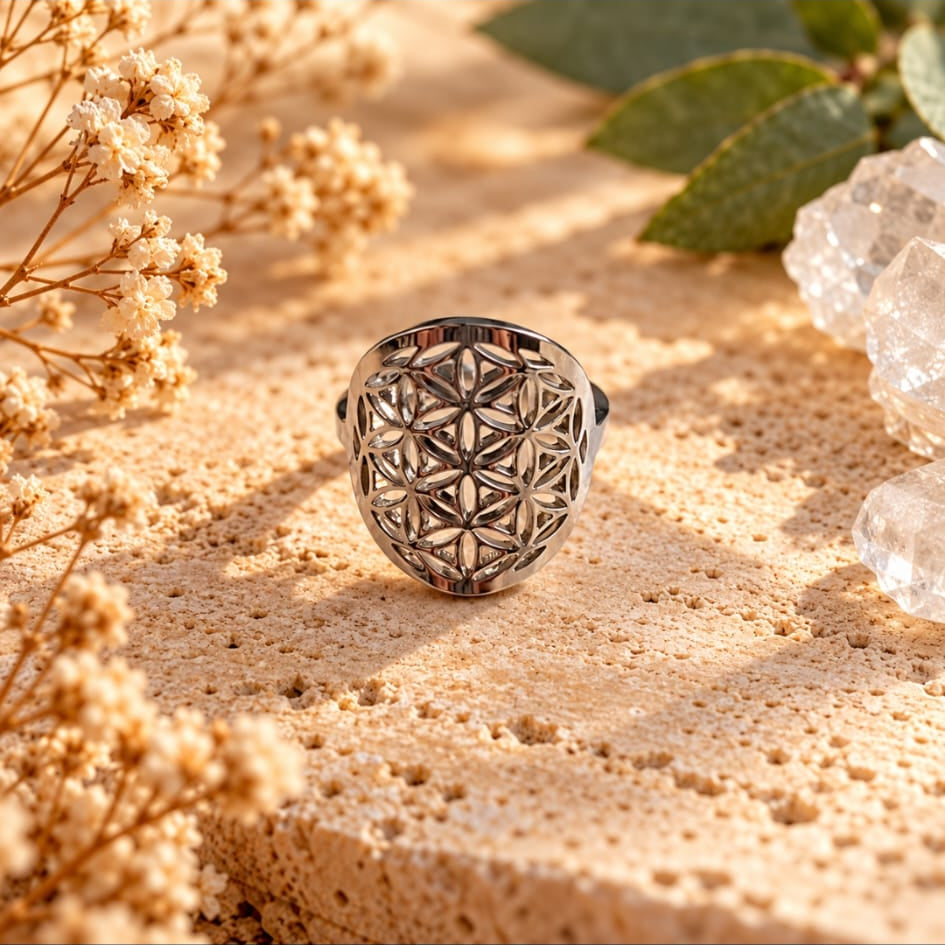 Anillo Flor de la vida