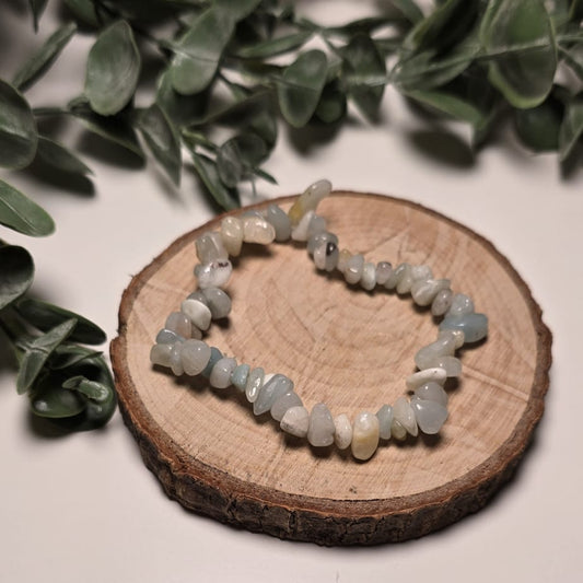 Pulsera de Amazonita y Agua Marina