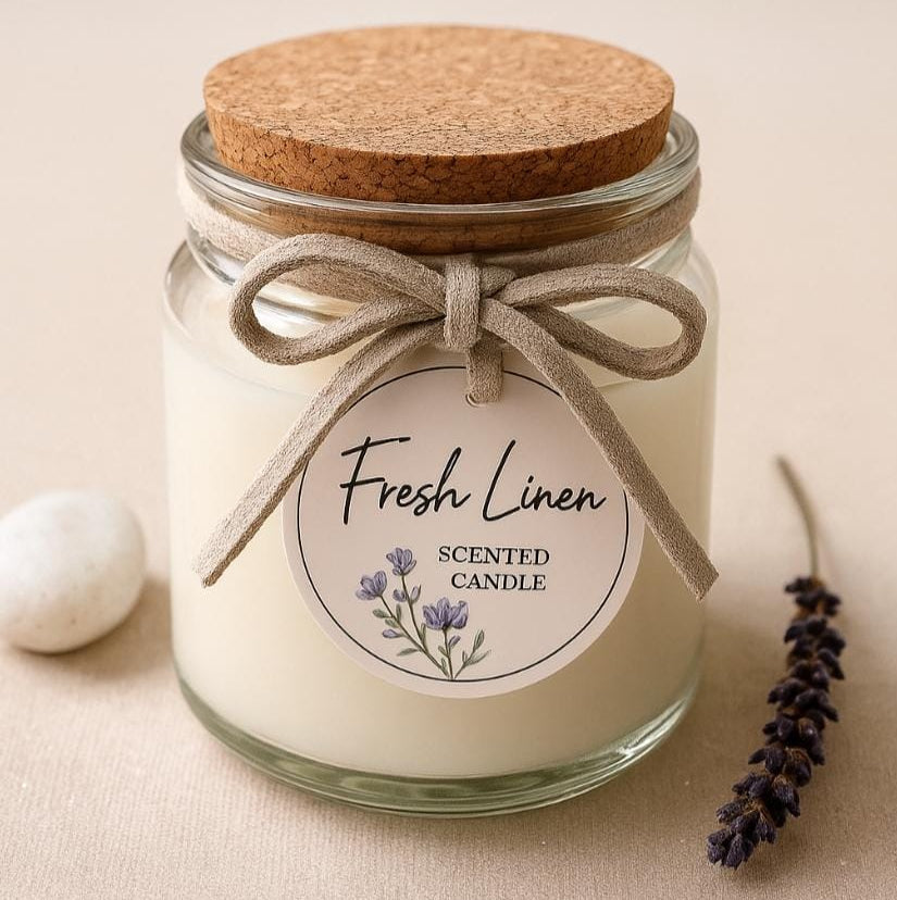 Vela  fragancia ropa limpia