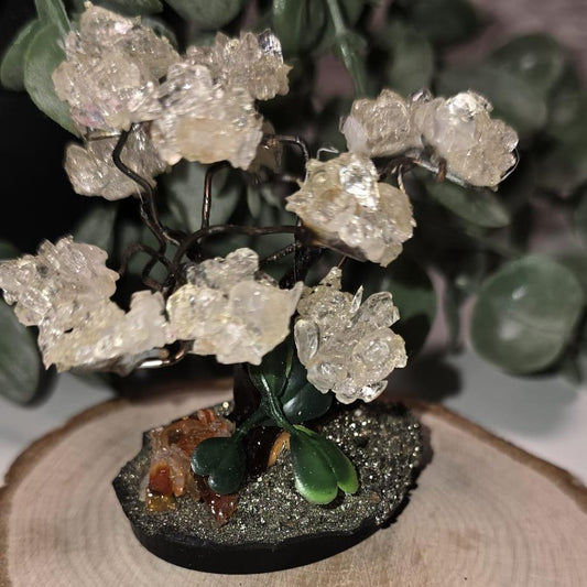Arbol de cuarzo blanco