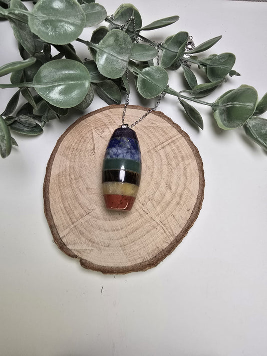 COLLAR DE MINERALES 7 CHAKRAS