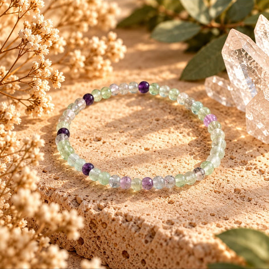 PULSERA "FLUORITA MULTICOLOR"
