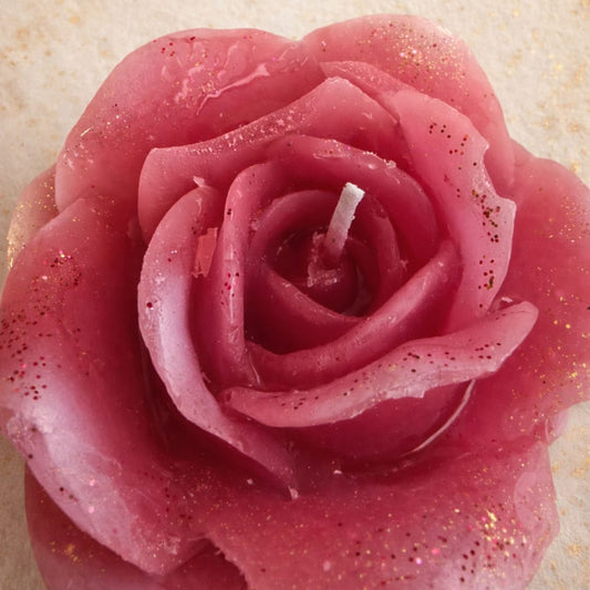 Vela en forma Rosa