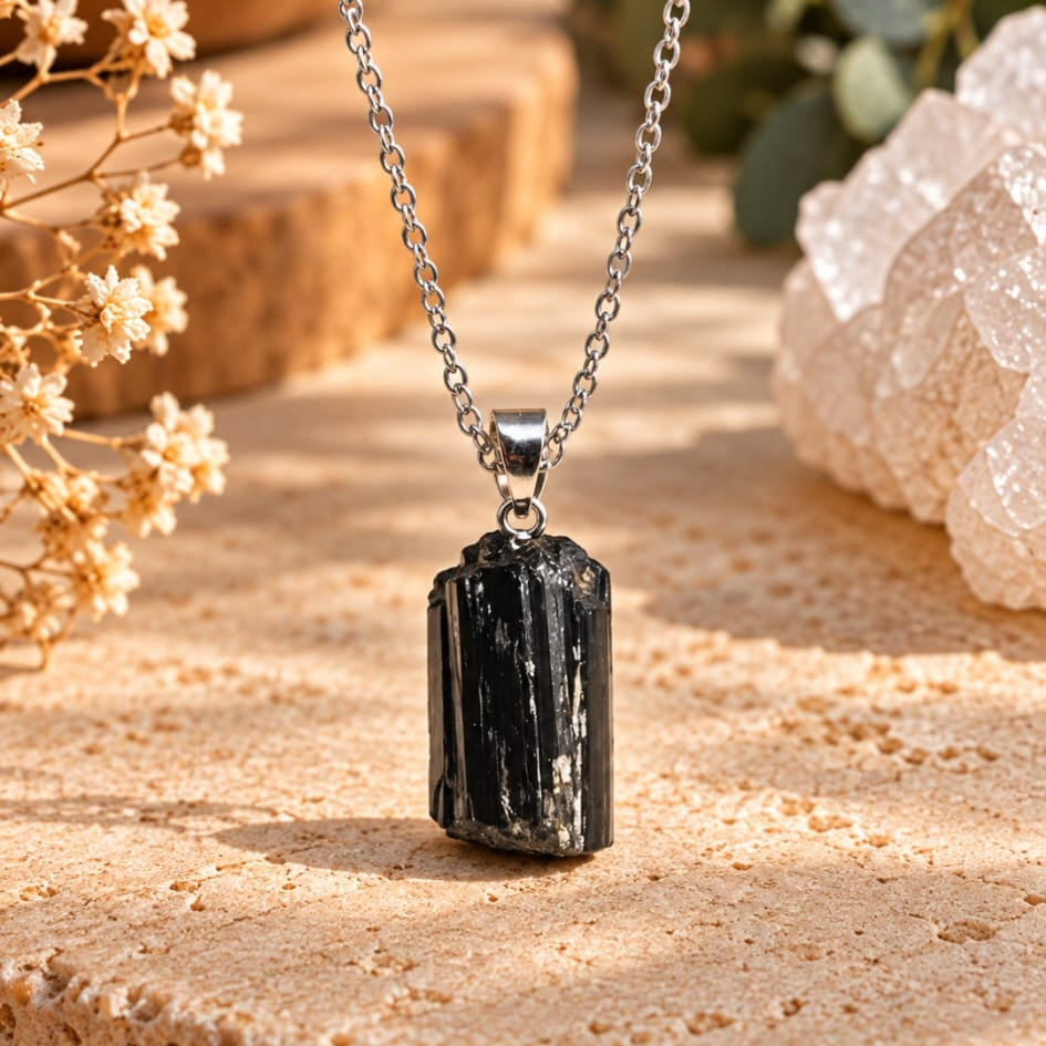 COLLAR TURMALINA NEGRA