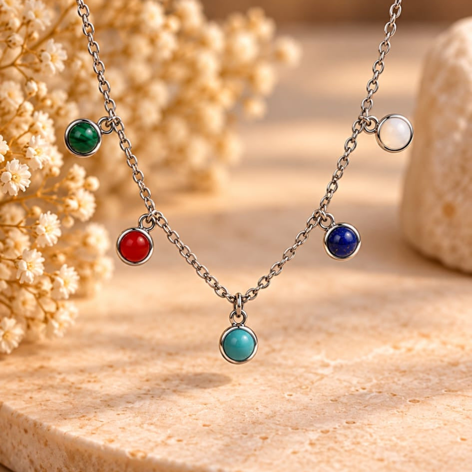 Collar de 5 Minerales