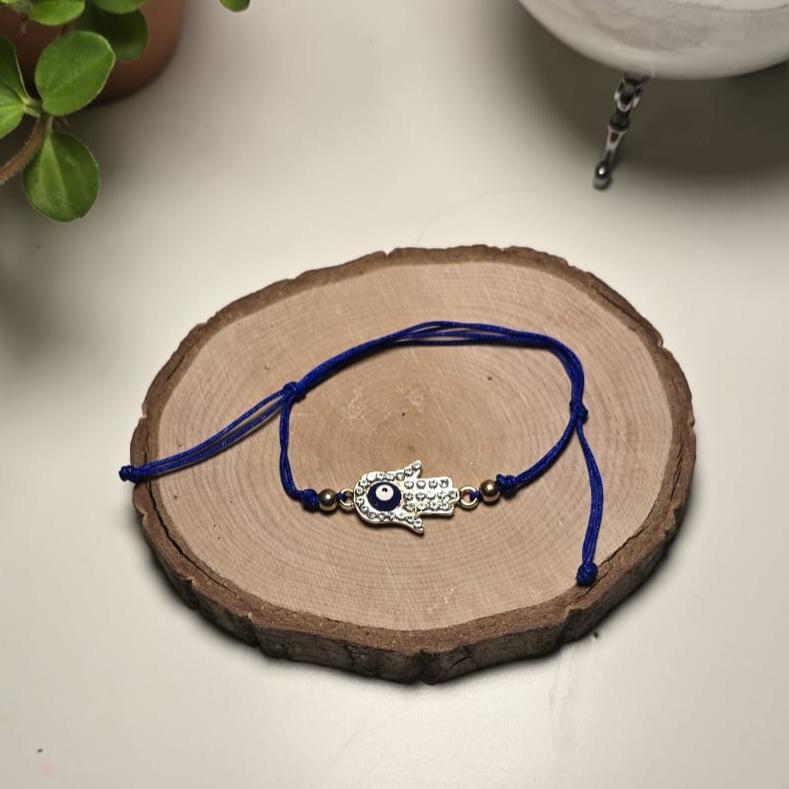 Pulsera de hilo azul