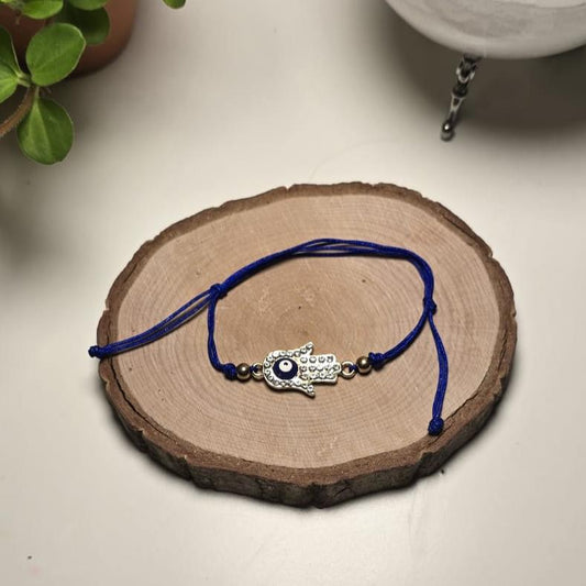 Pulsera de hilo azul