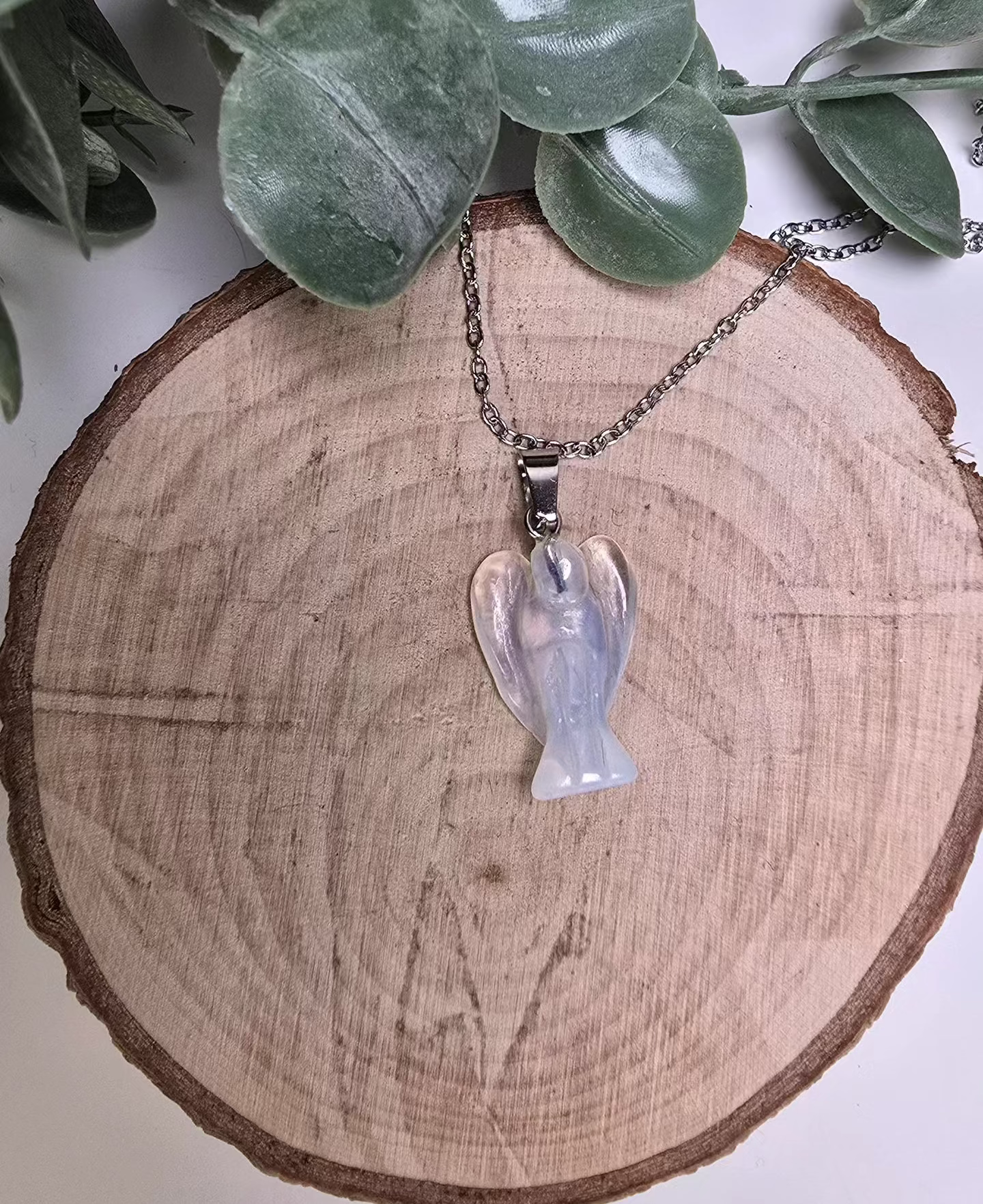 Colgante de  Angel  mineral Opalita