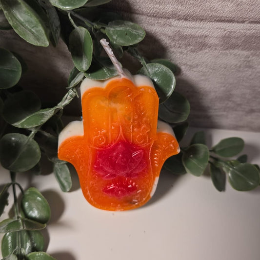 Vela Fátima Naranja